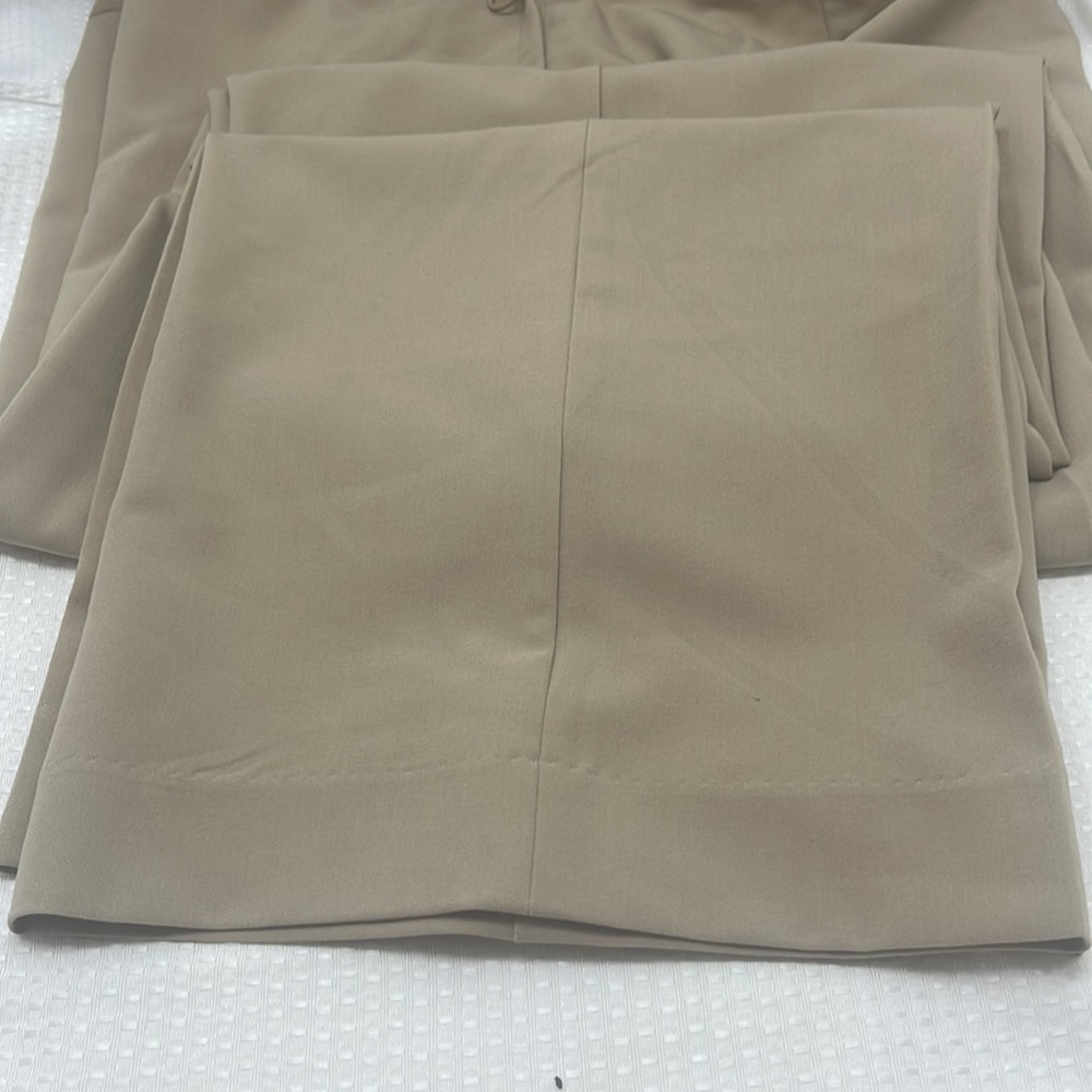 Celebrating Grace Tan Poly Pants Size 16 Waist 38” Inseam 34”. SKU 16